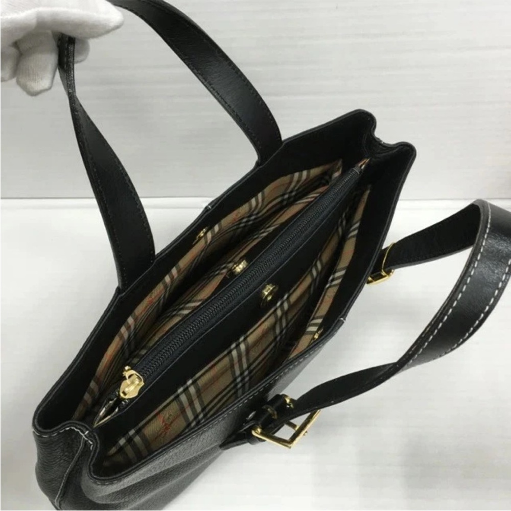 Burberry Black Tote with Gold Accents - Picture 6 of 16